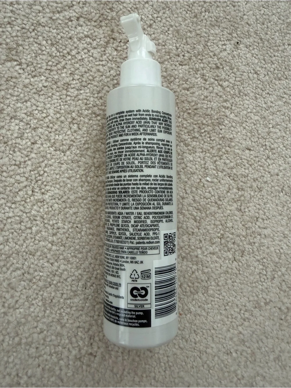 Redken White Acidic Bonding Concentrate Lightweight Liquid Conditioner -read